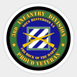 3rd Infantry Division Veteran Sticker